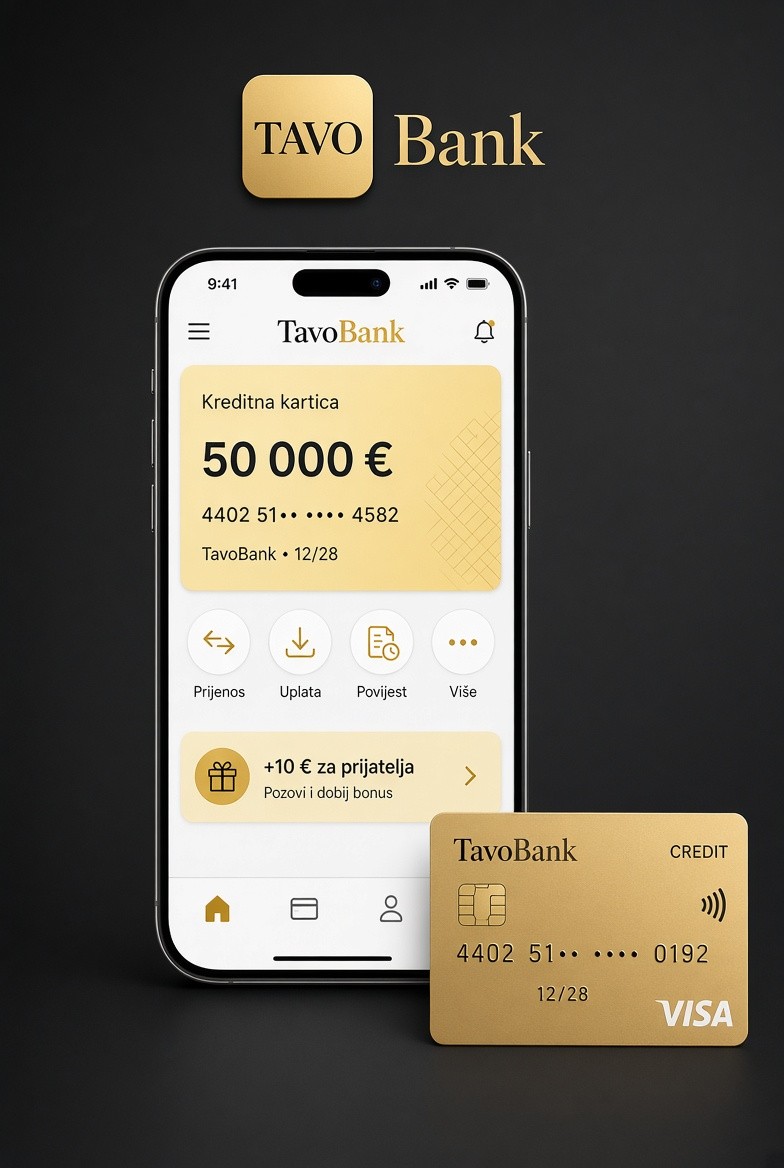 Aplikacija TavoBank